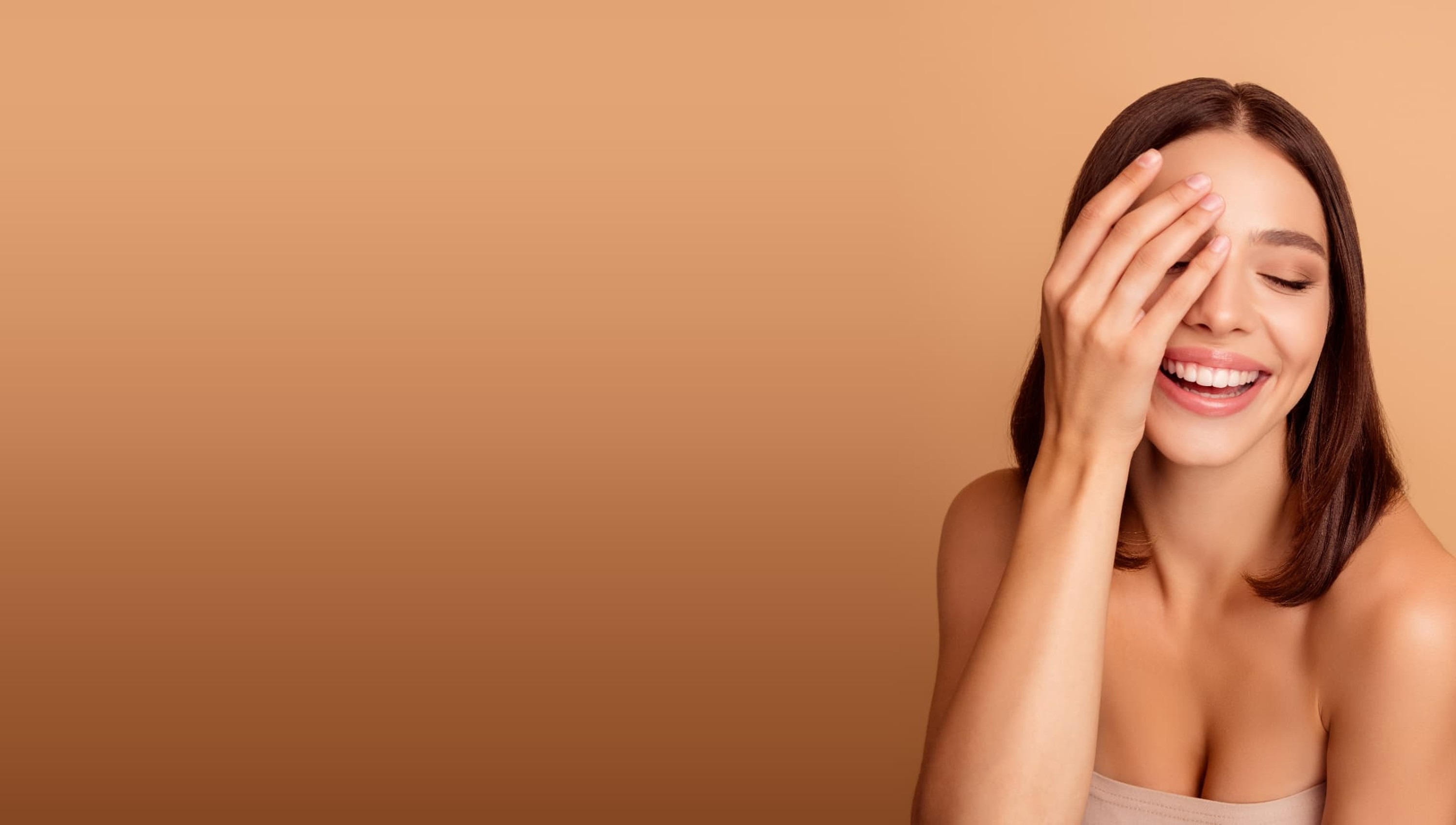 Woman with clear, even-toned skin