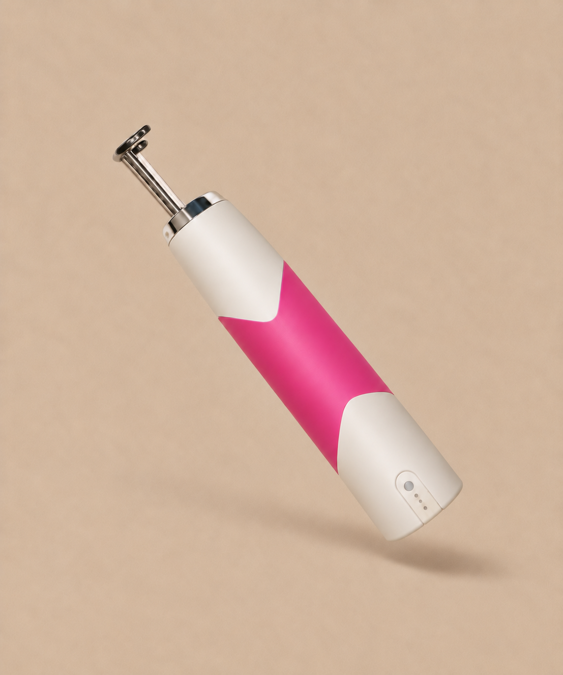 Laser pigmentation treatment being performed on a client's cheek