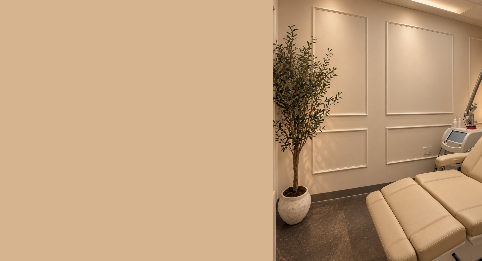 Get Glowing MedSpa treatment room